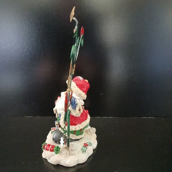 Christmas Card Holder Happy Noel Santa Decoration Wegmans Winter Traditions Gift - Picture 4 of 8